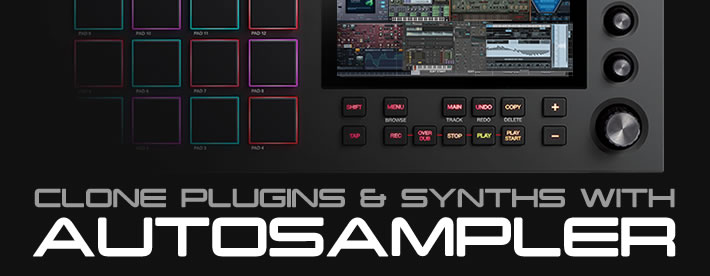 left) Fruity Loops screen shot (right) Spanner-based instrument